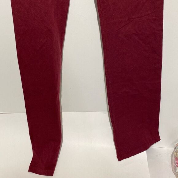 Active USA Women's Red Performance Stretch Knit Athletic Leggings Size Small - Picture 9 of 12